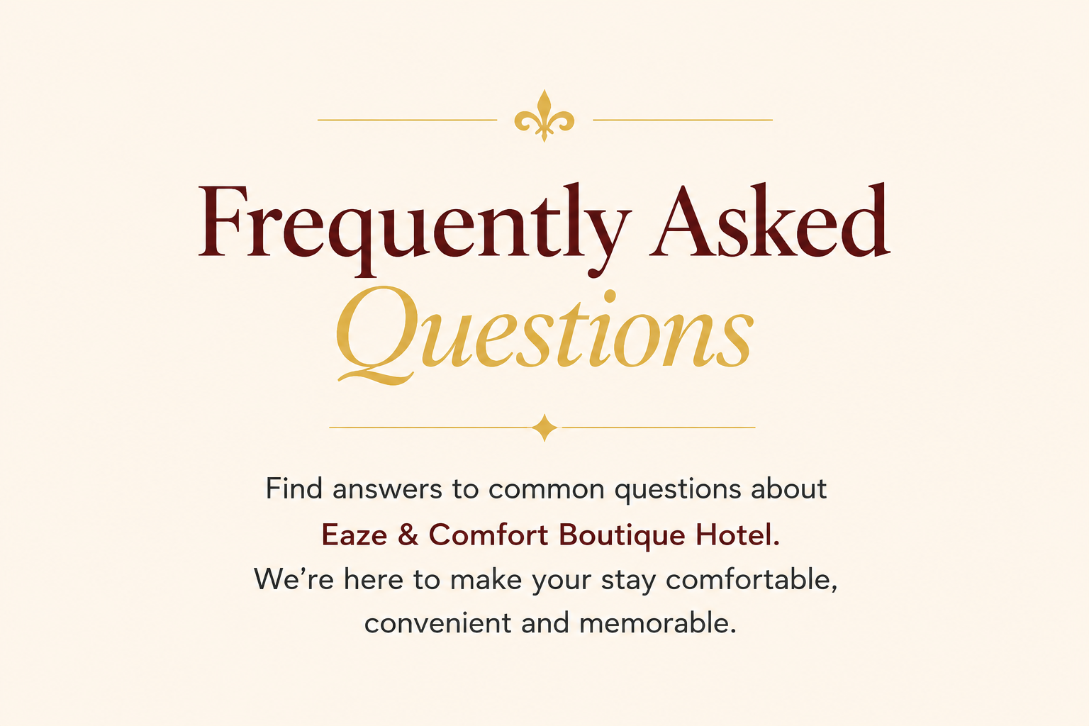 FAQ - E&C